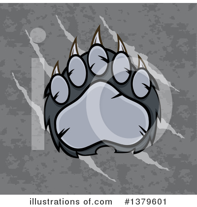 Grizzly Bear Clipart #1379601 by Hit Toon