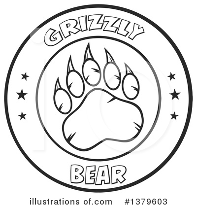 Grizzly Bear Clipart #1379603 by Hit Toon