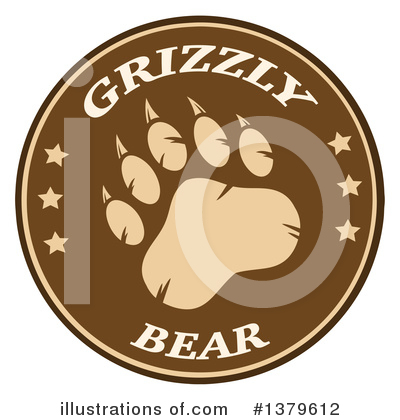 Grizzly Bear Clipart #1379612 by Hit Toon