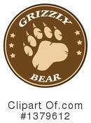 Grizzly Bear Clipart #1379612 by Hit Toon