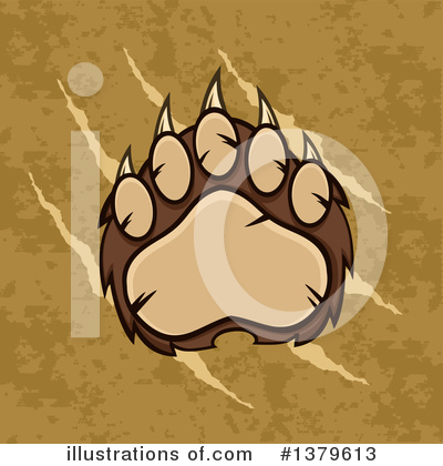 Grizzly Bear Clipart #1379613 by Hit Toon