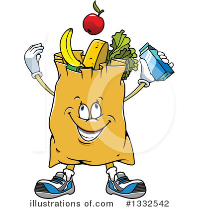 Groceries Clipart #1332542 by Vector Tradition SM