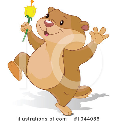 Royalty-Free (RF) Groundhog Clipart Illustration by Pushkin - Stock Sample #1044086