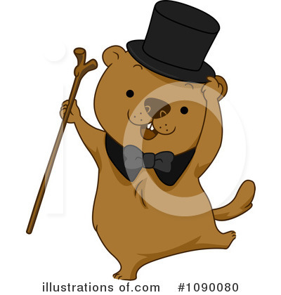 Royalty-Free (RF) Groundhog Clipart Illustration by BNP Design Studio - Stock Sample #1090080