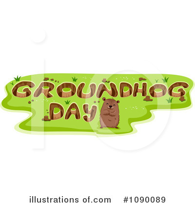 Royalty-Free (RF) Groundhog Clipart Illustration by BNP Design Studio - Stock Sample #1090089