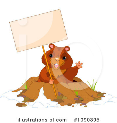 Royalty-Free (RF) Groundhog Clipart Illustration by Pushkin - Stock Sample #1090395