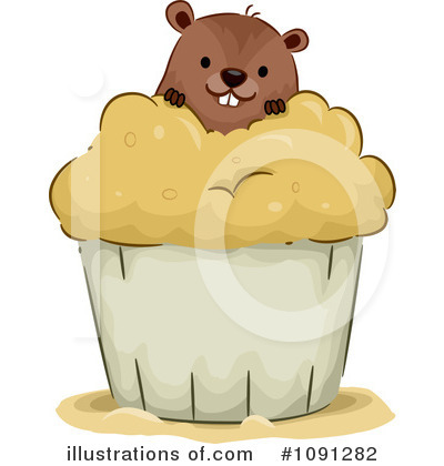 Royalty-Free (RF) Groundhog Clipart Illustration by BNP Design Studio - Stock Sample #1091282