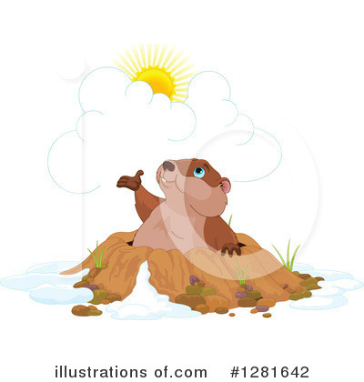 Royalty-Free (RF) Groundhog Clipart Illustration by Pushkin - Stock Sample #1281642