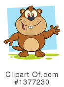 Groundhog Clipart #1377230 by Hit Toon