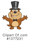 Groundhog Clipart #1377231 by Hit Toon