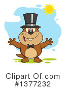 Groundhog Clipart #1377232 by Hit Toon