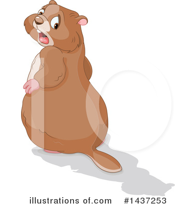 Royalty-Free (RF) Groundhog Clipart Illustration by Pushkin - Stock Sample #1437253