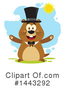 Groundhog Clipart #1443292 by Hit Toon