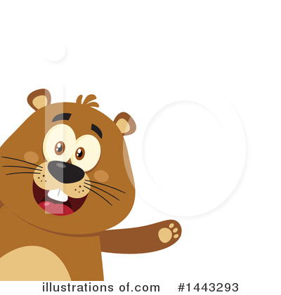 Groundhog Clipart #1443293 by Hit Toon