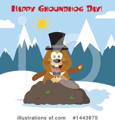Groundhog Clipart #1443875 by Hit Toon