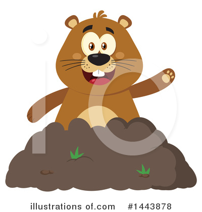 Woodchuck Clipart #1443878 by Hit Toon