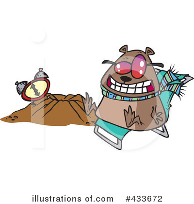 Royalty-Free (RF) Groundhog Clipart Illustration by toonaday - Stock Sample #433672