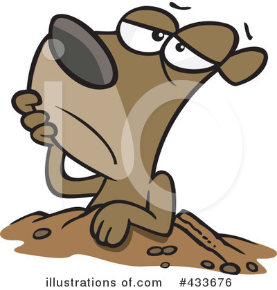Royalty-Free (RF) Groundhog Clipart Illustration by toonaday - Stock Sample #433676
