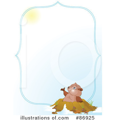 Royalty-Free (RF) Groundhog Clipart Illustration by Pushkin - Stock Sample #86925