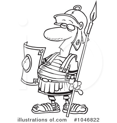 Royalty-Free (RF) Guard Clipart Illustration by toonaday - Stock Sample #1046822