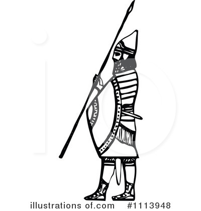 Royalty-Free (RF) Guard Clipart Illustration by Prawny Vintage - Stock Sample #1113948