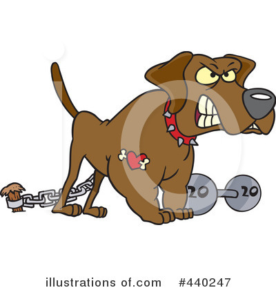 Royalty-Free (RF) Guard Dog Clipart Illustration by toonaday - Stock Sample #440247