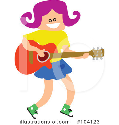 Royalty-Free (RF) Guitar Clipart Illustration by Prawny - Stock Sample #104123