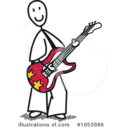 Royalty-Free (RF) Guitar Clipart Illustration by Frog974 - Stock Sample #1053986