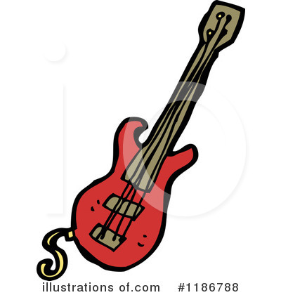 Royalty-Free (RF) Guitar Clipart Illustration by lineartestpilot - Stock Sample #1186788