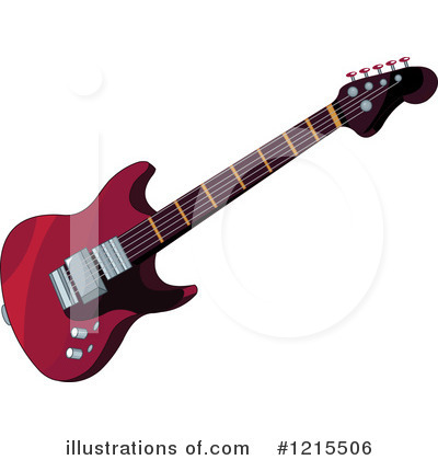 Royalty-Free (RF) Guitar Clipart Illustration by Pushkin - Stock Sample #1215506