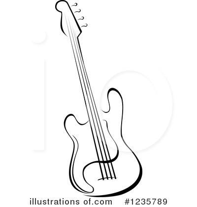 Royalty-Free (RF) Guitar Clipart Illustration by Vector Tradition SM - Stock Sample #1235789