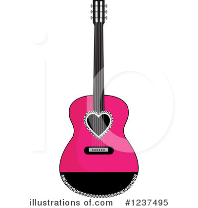 Royalty-Free (RF) Guitar Clipart Illustration by Pams Clipart - Stock Sample #1237495