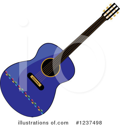 Royalty-Free (RF) Guitar Clipart Illustration by Pams Clipart - Stock Sample #1237498