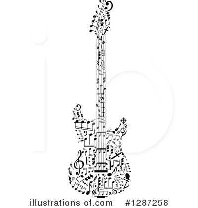 Guitar Clipart #1287258 by Vector Tradition SM