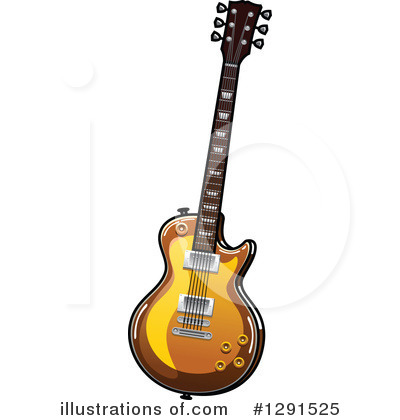 Electric Guitar Clipart #1291525 by Vector Tradition SM