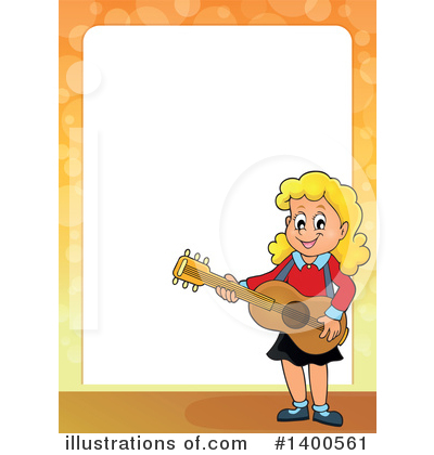Royalty-Free (RF) Guitar Clipart Illustration by visekart - Stock Sample #1400561