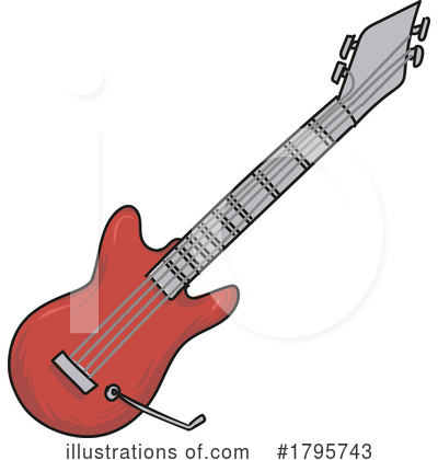Royalty-Free (RF) Guitar Clipart Illustration by Domenico Condello - Stock Sample #1795743