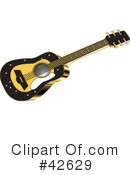 Guitar Clipart #42629 by Dennis Holmes Designs