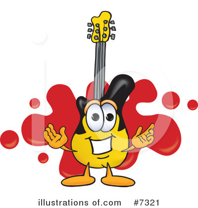 Guitar Clipart #7321 by Mascot Junction
