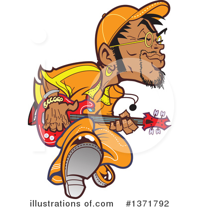 Guitarist Clipart #1371792 by Clip Art Mascots
