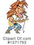 Guitarist Clipart #1371793 by Clip Art Mascots