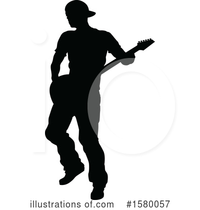 Royalty-Free (RF) Guitarist Clipart Illustration by AtStockIllustration - Stock Sample #1580057