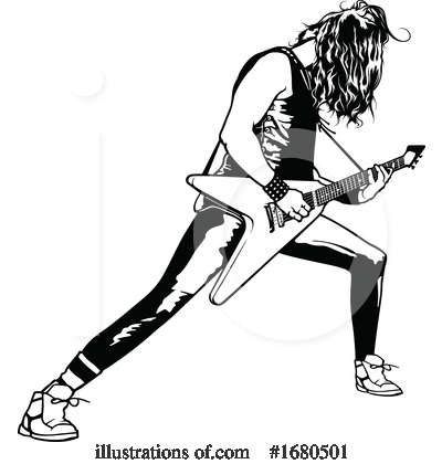 Royalty-Free (RF) Guitarist Clipart Illustration by dero - Stock Sample #1680501