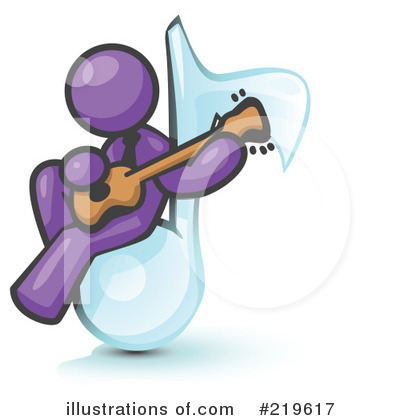 Royalty-Free (RF) Guitarist Clipart Illustration by Leo Blanchette - Stock Sample #219617