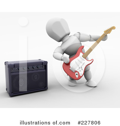Royalty-Free (RF) Guitarist Clipart Illustration by KJ Pargeter - Stock Sample #227806