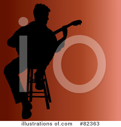 Royalty-Free (RF) Guitarist Clipart Illustration by Pams Clipart - Stock Sample #82363
