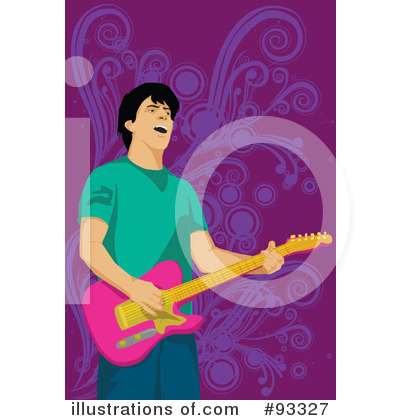 Royalty-Free (RF) Guitarist Clipart Illustration by mayawizard101 - Stock Sample #93327