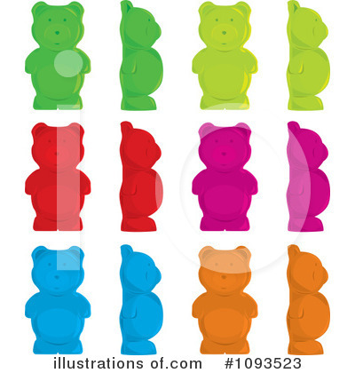 Royalty-Free (RF) Gummy Bears Clipart Illustration by Randomway - Stock Sample #1093523