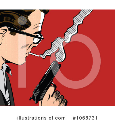 Royalty-Free (RF) Gun Clipart Illustration by brushingup - Stock Sample #1068731