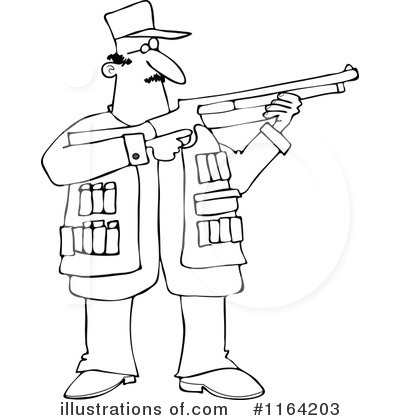Royalty-Free (RF) Gun Clipart Illustration by djart - Stock Sample #1164203